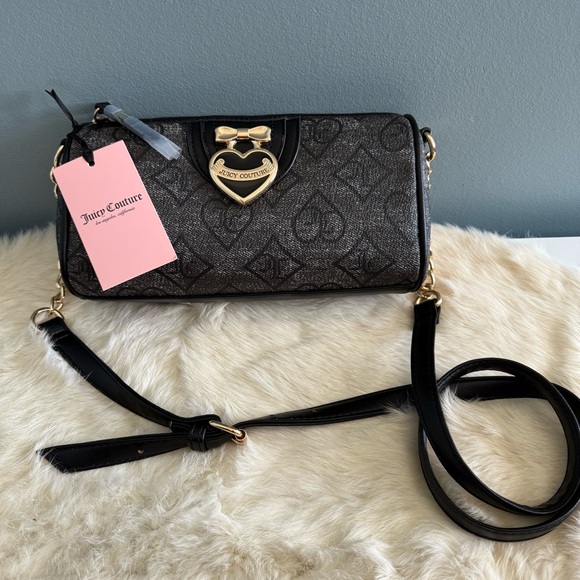 Juicy Couture Handbags - Juicy Couture Liquorice Precious Moments Roll Bag Crossbody